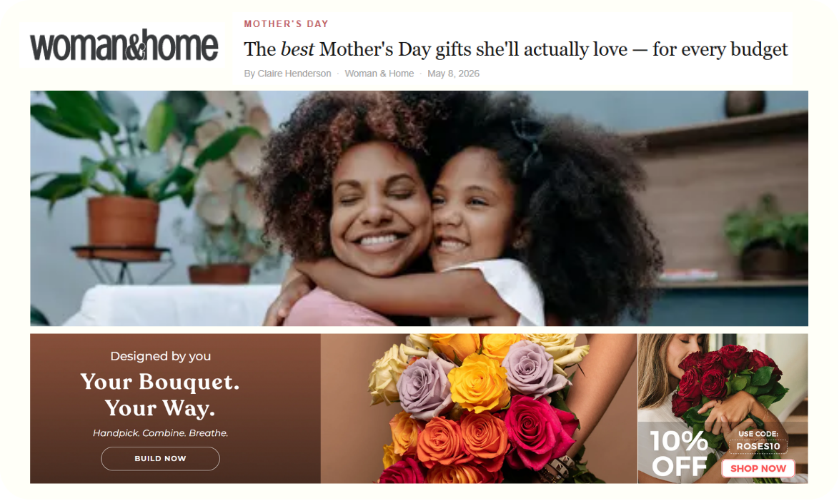 Flower Shop targeting Mother's Day